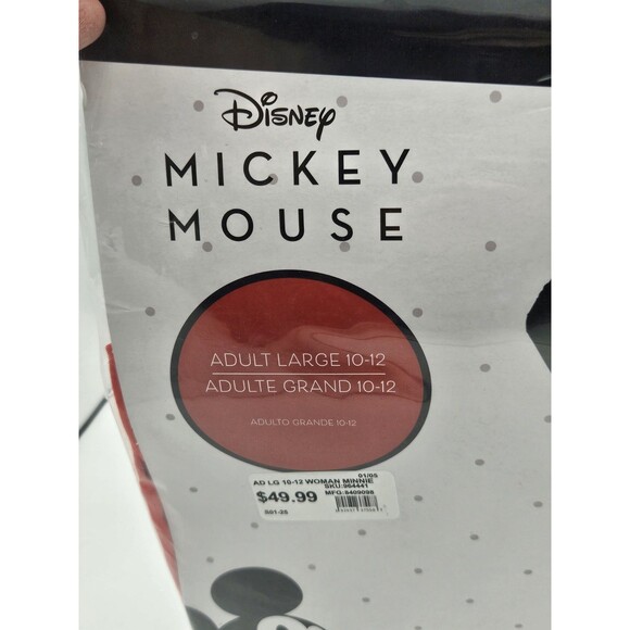 Disney MICKEY MOUSE Adult Ladies Large (10-12) 3 Pcs Halloween Costume - NEW! - Picture 3 of 4
